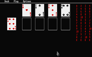 Computer Patience atari screenshot
